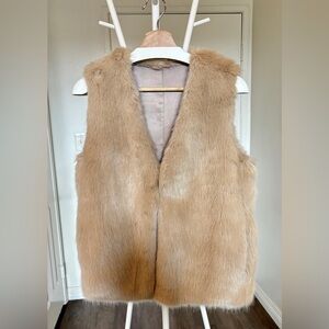 Barely Worn Faux Fur Vest/Coat One Size